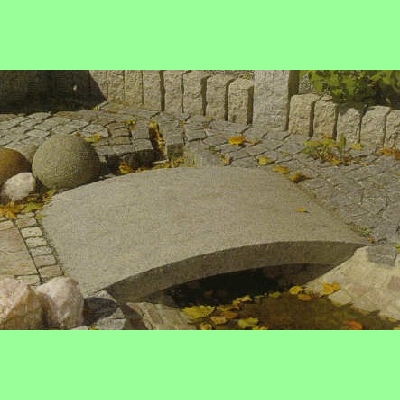 Bachlaufbrcke grau L180