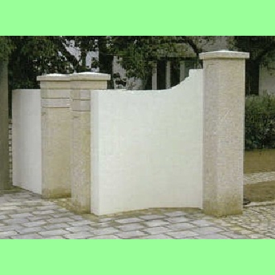 Zaunpfosten gelb (Pyramide) L170