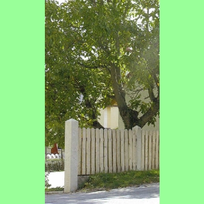 Zaunpfosten gelb (Rundkopf) L170